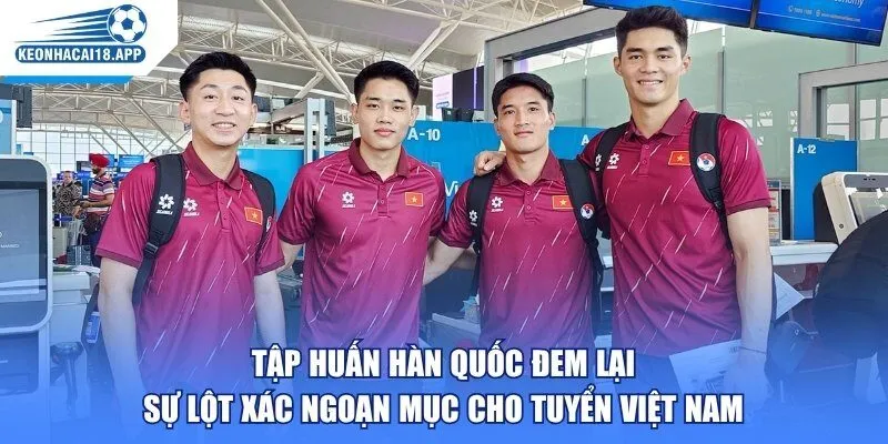Tập Huấn Hàn Quốc Đem Lại Sự Lột Xác Ngoạn Mục Cho Tuyển Việt Nam